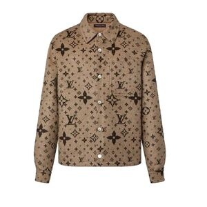 Louis Vuitton Monogram Double Face Wool, Silk And Cashmere-Blend Overshirt